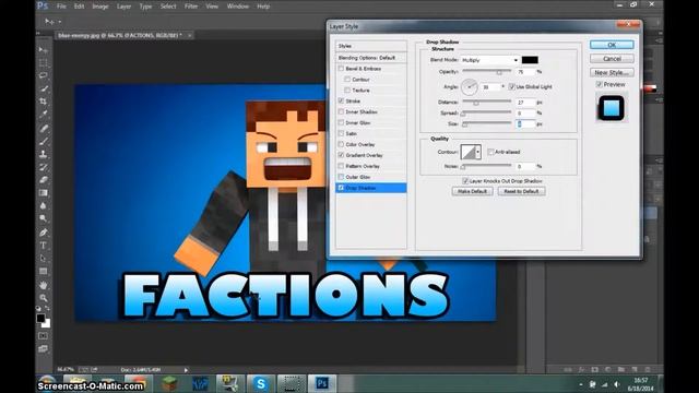 How To Make Professional Minecraft Thumbnails In *Adobe Photoshop* + Free Download (EASY-FAST) смотреть онлайн