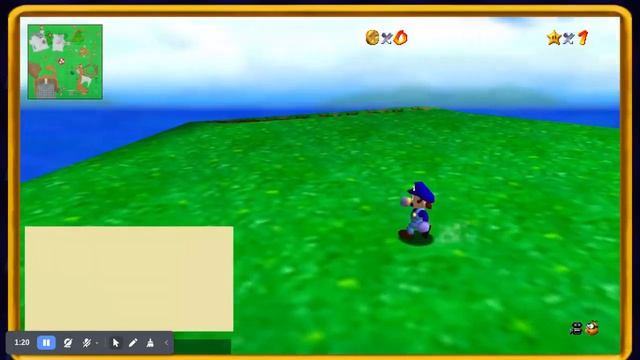 Out of bounds star in Bob Omb Battlefield (SM64JS BUG) смотреть онлайн