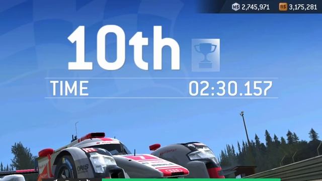 Real Racing 3 · Pursuit Of Victory · Stage 5.1 · Cup · Spa · Audi R18 E-Tron Quattro (2015)