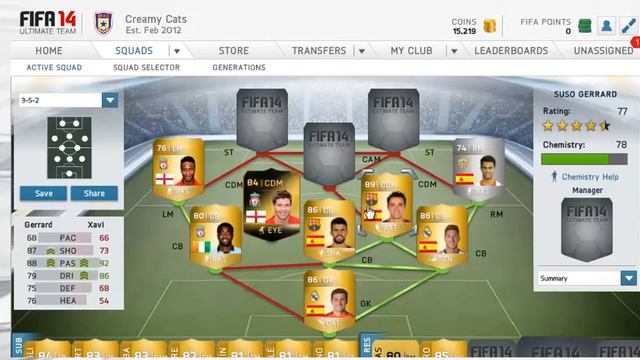 Fifa 14 - 400k Squad Builder - IF Gerrard Upgraded Suarez Xavi смотреть онлайн