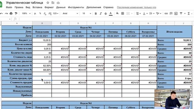 Что такое управленческая таблица и зачем нужно считать цифры? смотреть онлайн
