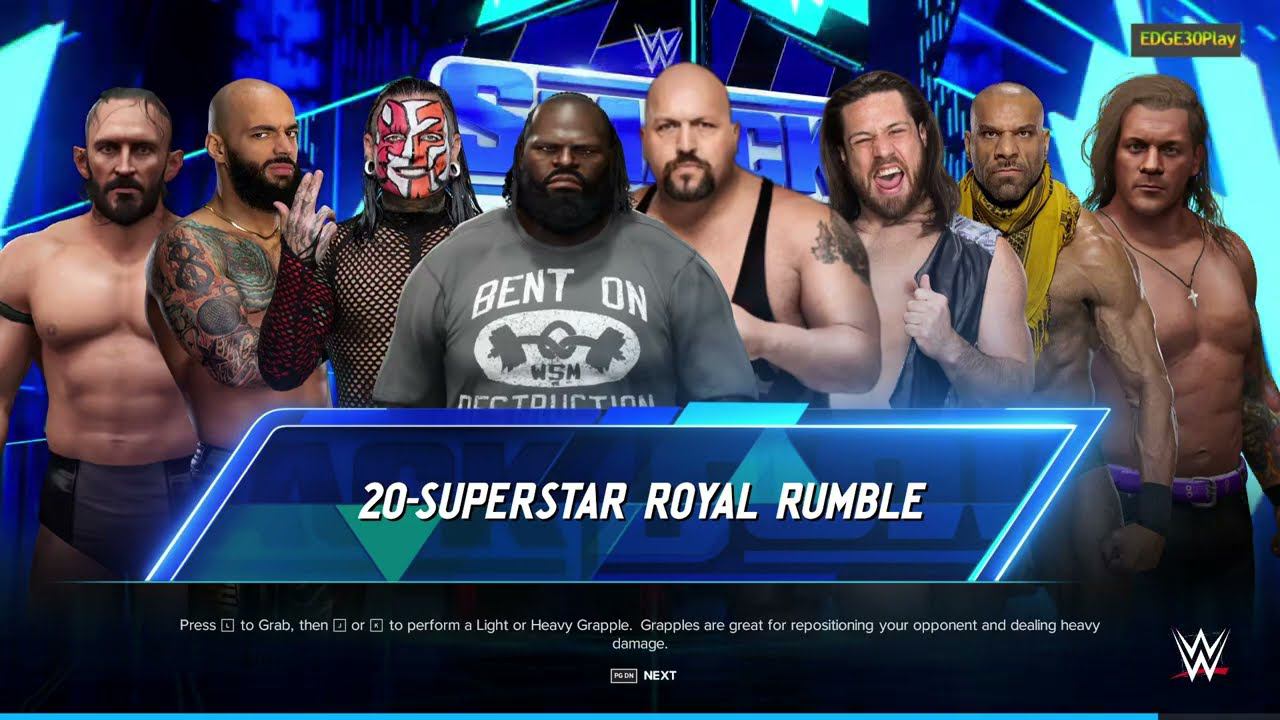 WWE2K24 Battle Royale 20-man смотреть онлайн