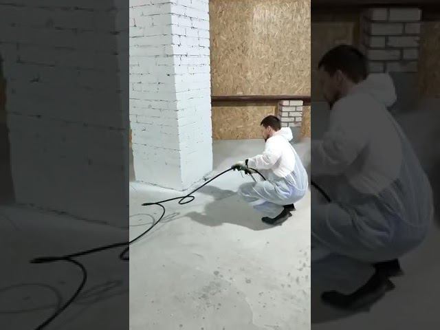 Покраска кирпичной стены аппаратом Schtaer Mars 20 смотреть онлайн