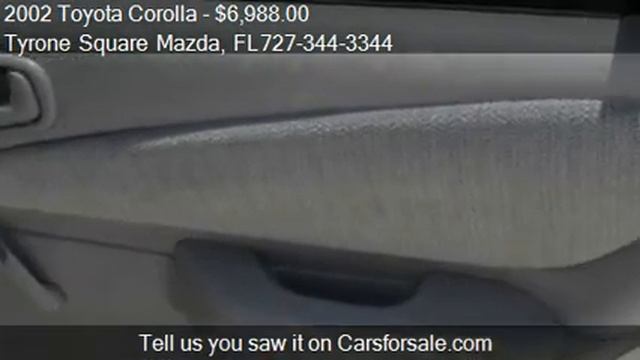2002 Toyota Corolla CE - for sale in St. Petersburg, FL 3371 смотреть онлайн