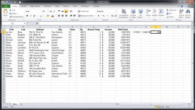 Calculating Age in Excel смотреть онлайн