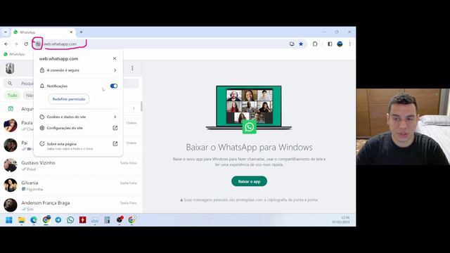 VEJA COMO ATIVAR AS NOTIFICAÇÕES DO WHATSAPP NO NAVEGADOR DO COMPUTADOR смотреть онлайн