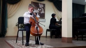 Гендель. Гавот с вариациями. виолончель