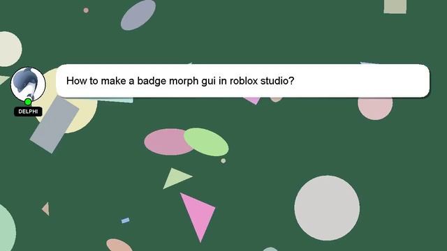 How to make a badge morph gui in roblox studio? смотреть онлайн