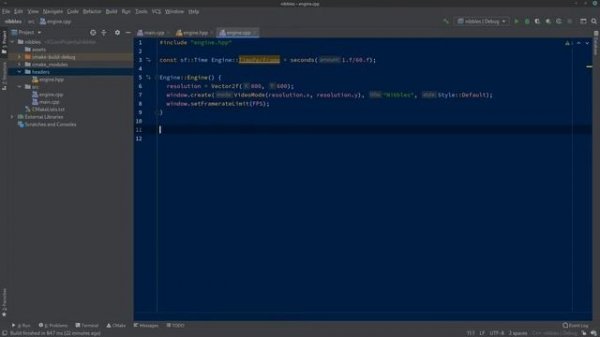 Nibbles 01 - Snake game with C++ and SFML