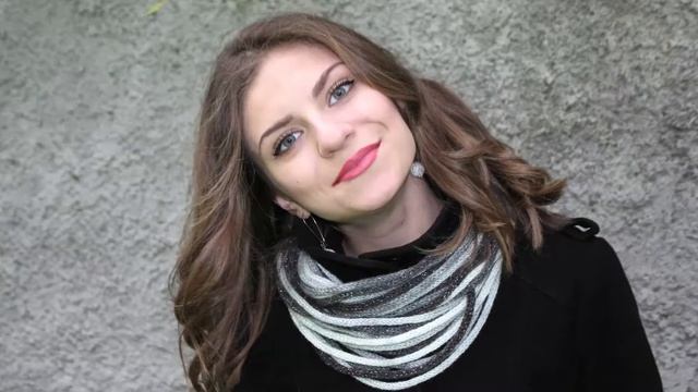 Шарф- бусы "Черно белая гамма" смотреть онлайн