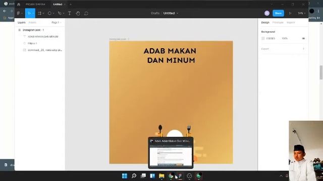 Tutorial membuat poster islam di figma смотреть онлайн