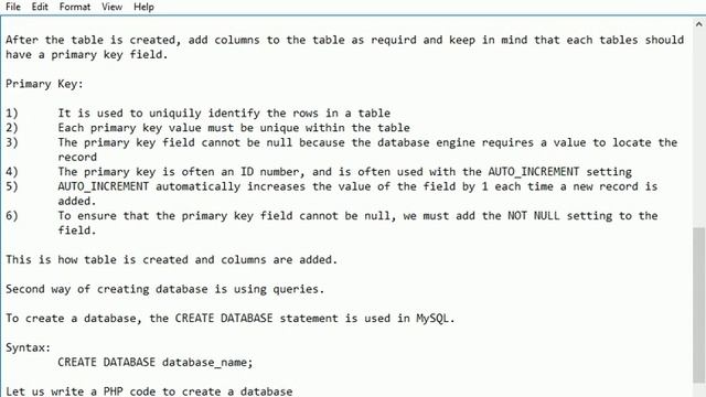 Creating MySQL database with PHP смотреть онлайн