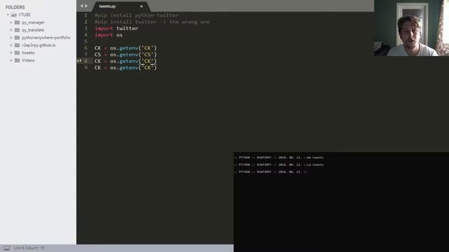 Python - Twitter, tweeting out смотреть онлайн