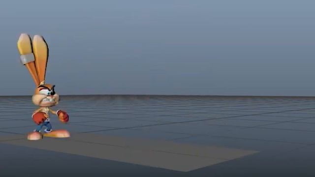 Rabbit Game Character Dodge Roll animation смотреть онлайн