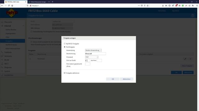 Portfreischaltunge auf der Fritzbox für z.B. Minecraft und Nextcloud Server смотреть онлайн
