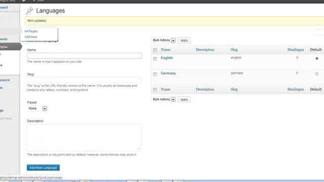 Setting up mealingua - translation of words on WordPress site смотреть онлайн