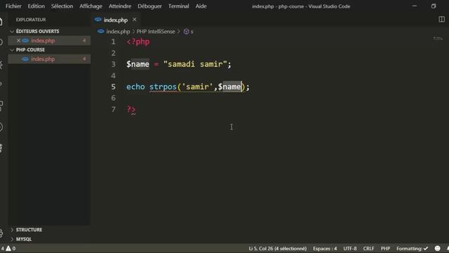 web developer masterclass from the beginning 87 (str functions ف php) (Moroccan Darija) смотреть онлайн