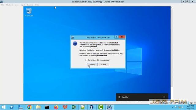 Windows Server 2022 installation on VirtualBox 6.1 with Guest Additions смотреть онлайн