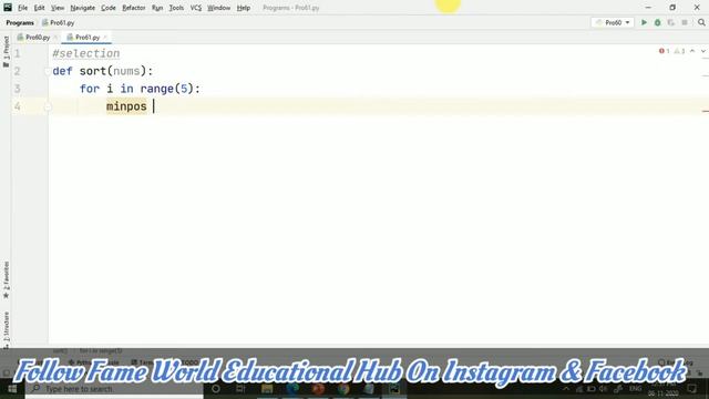 #52 - Selection Sort Using Python - Python Programming смотреть онлайн
