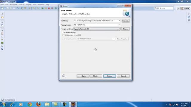 01 - Importing a WAR file and running java project using eclipse ide смотреть онлайн