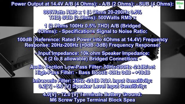 Kenwood X502-1 eXcelon 500-Watt @ 2 Ohms Class D Subwoofer Amplifier смотреть онлайн