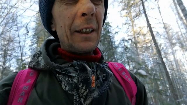 Одиночный поход в таежную избу. Заехал на снегоходе. День заезда. смотреть онлайн