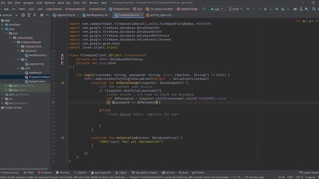 03.Connecting Android Application To Firebase Database - Android Video Call With WebRTC and Firebas смотреть онлайн