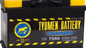 Автомобильный аккумулятор TYUMEN BATTERY STANDARD 6CT-60L 550А (2022)