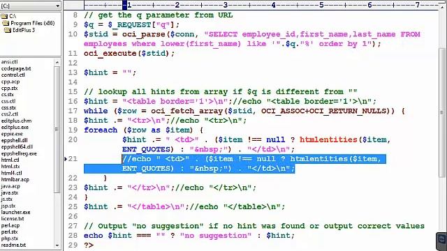 php oracle 03 ajax select смотреть онлайн