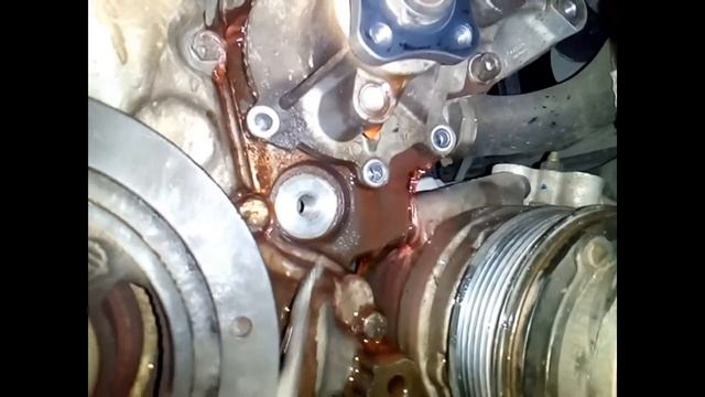 Как заменить водяной насос (помпа) SsangYong Actyon g20d Бензин. смотреть онлайн