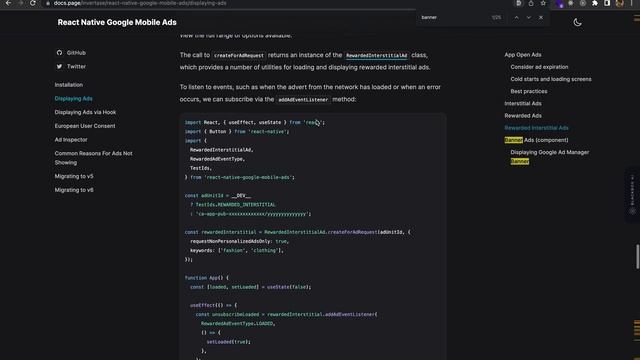 React Native Google Mobile Ads | react-native-google-mobile-ads | Admob | Ads смотреть онлайн