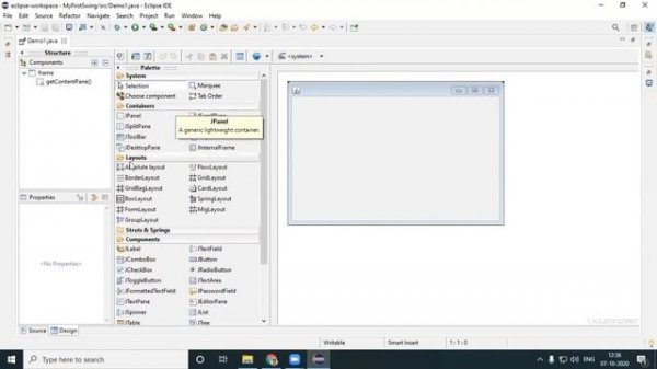 Installation - Java Swing Builder in Eclipse IDE