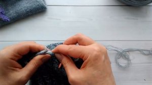 Шапка из мохера спицами