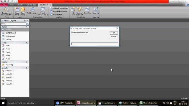 Learn MS Access- Video 195 - VBA - File Dialog- Import Excel data смотреть онлайн