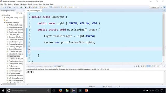Java Enumerations - The Enum Type for an Enumeration - Java Programming Example - Appficial смотреть онлайн