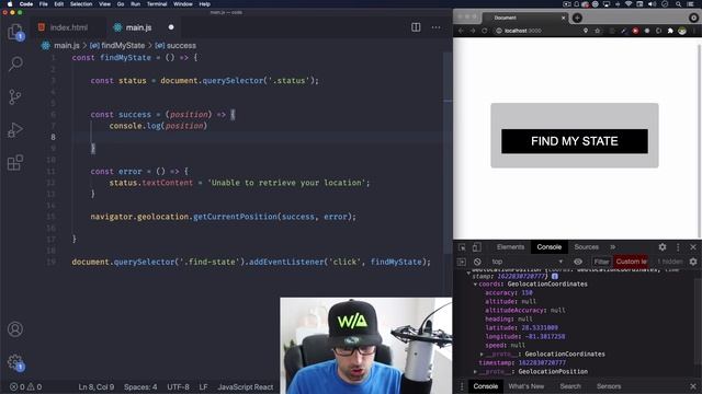 Get users location with Javascript geolocation смотреть онлайн