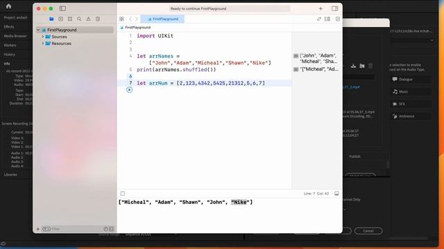 How to shuffle an array in Swift - Xcode Tutorial смотреть онлайн