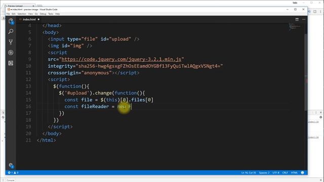 Preview da imagem antes de fazer upload e mais informações do arquivo смотреть онлайн