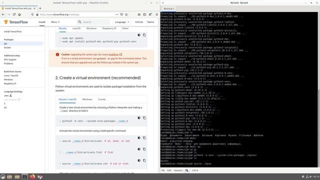 How to install TensorFlow 2.3 in Ubuntu Debian linux testing смотреть онлайн