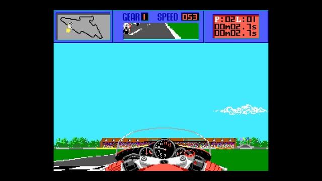 The Cycles: International Grand Prix Racing - gameplay - DOSBox, aspect ratio corretion смотреть онлайн