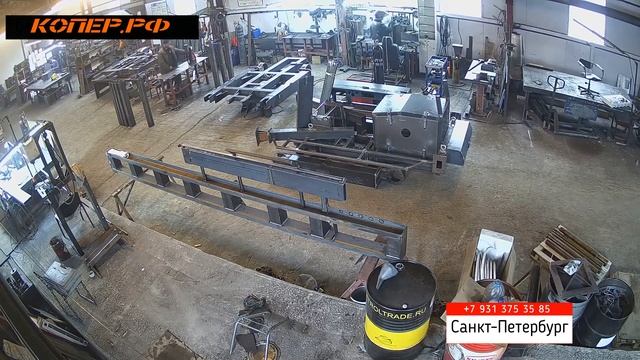Процесс производства малогабаритной сваебойной установки КОПЕР.РФ Таймлапс (timelapse) смотреть онлайн