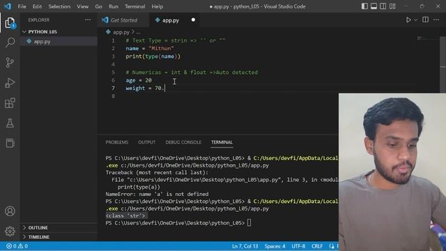 #05 Datatypes in Python смотреть онлайн