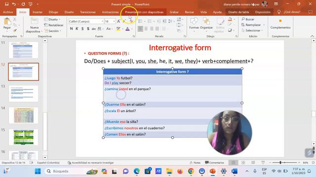 present simple interrogative form смотреть онлайн