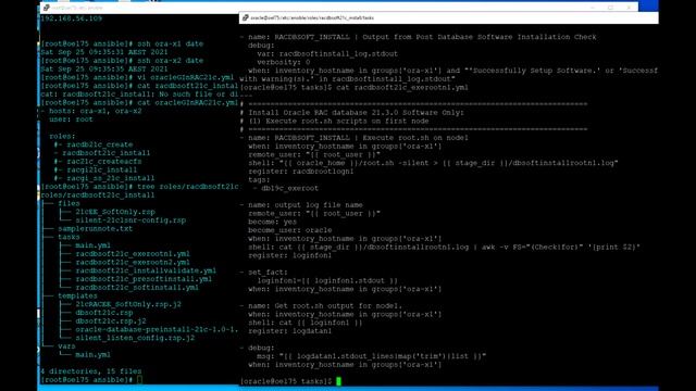 Automate Installation of Oracle 21c RDBMS software for RAC Using Ansible[GITHUB] смотреть онлайн