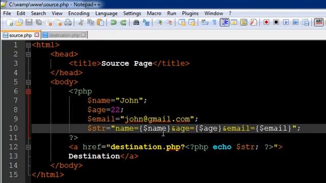 PHP & MySQL Tutorial 40 Passing Values Through Query String YouTube смотреть онлайн