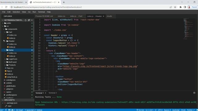 nxtTrendzAuthentication2 — CCBP IDE | Coding Practice 28 | React JS смотреть онлайн