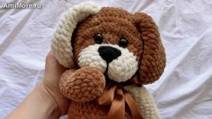 Амигуруми: схема Собачка. Игрушки вязаные крючком.