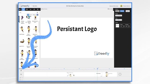 How to ADD YOUR LOGO and brand your videos | Doodly Tutorials смотреть онлайн