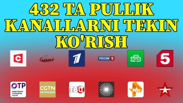 400 ta pullik rus kanallarni tekin ko'rish 2024