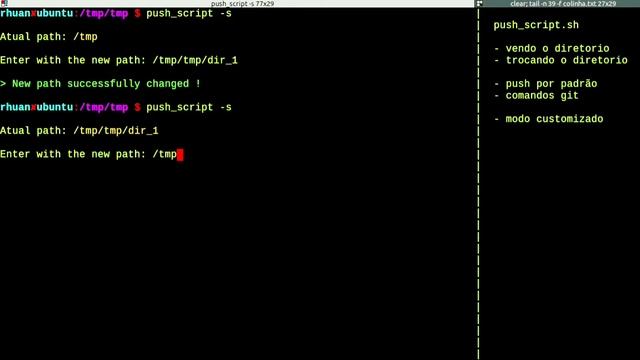Script de automatização de comandos git (script push_script.sh) - Linux смотреть онлайн